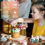 Blanding af olier, oliebaseret lyserød madfarve, højkoncentreret, til chokolade, fondant, småkager, kagebagning, macarons, gør-det-selv kagepynt, dejtoppings - 20 ml