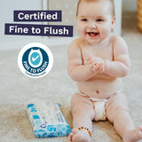 Miljøvenlige engangsbabyservietter til følsom babyhud 70 servietter (1 pakke) 99 % vand 100 % plastikfri til følsom hud Eksemtilbøjelig nyfødt biologisk nedbrydelig vegansk