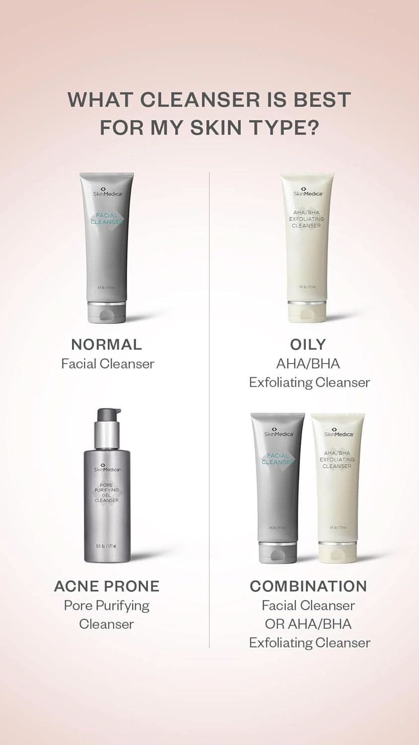 SkinMedica Facial Cleanser - renseskum til normal eller tør hud og perfekt som Naty Shop-rens