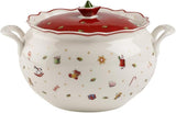 Villeroy & Boch Toy's Delight Terrine, 3 liter, premium porcelæn, hvid/rød