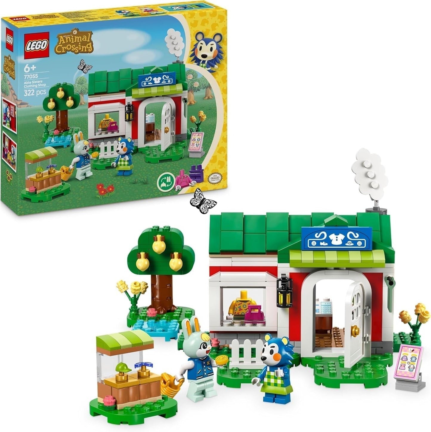 LEGO Animal Crossing Skræddersy Sisters Kreativt Rollespil Byggesæt Gave til piger, drenge og videospilfans i alderen 6+ Eventyrlegesæt 77055 Byggesæt Besuche den LEGO-Store Standardtitel