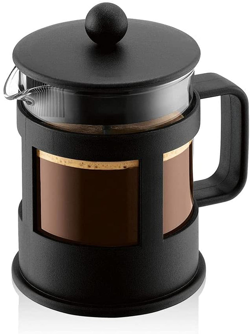Bodum Kenya kaffemaskine - 350 ml / 3 kopper - Manuel fransk presse Borosilikatglas og rustfrit stål - Tåler opvaskemaskine - Fremstillet i Portugal