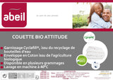 Abeil Couette Attitude Coton Légère 240 X 260 Cm Organic Quilt Attitude Letvægts, bomuld, polyester, hvid Dyner og dyner Naty Shop