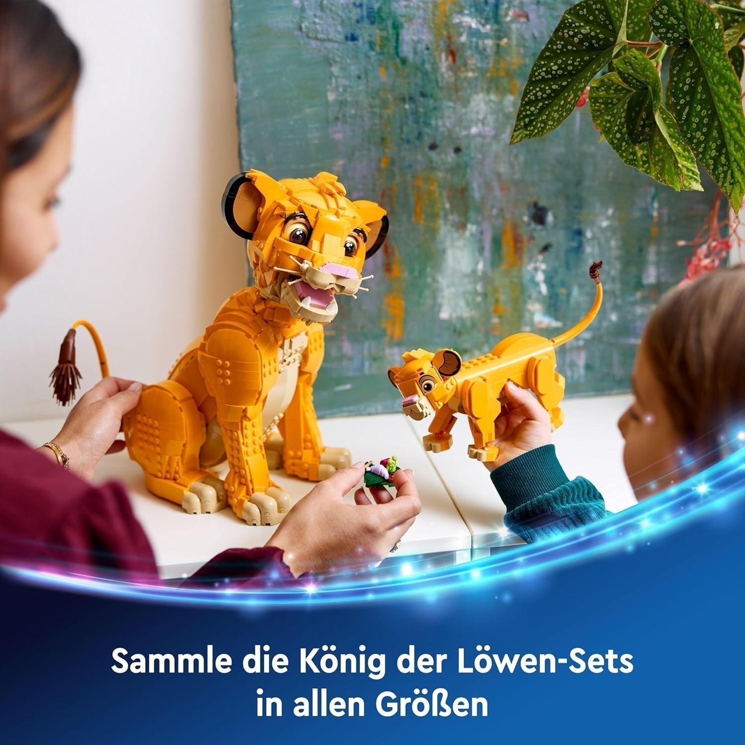 LEGO Ç€ Disney Simba, løvernes kongens unge, byggelegetøj til børn, fantasilegesæt med løvefiguren, fed gaveide til piger og drenge fra 6 år, børnelegetøj 43243 Byggesæt Beuche den LEGO-Store