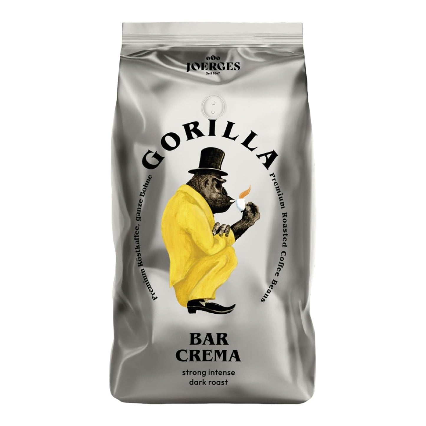 Gorilla Espresso Bar Crema kaffebønner - 12 pakker á 1000g hver