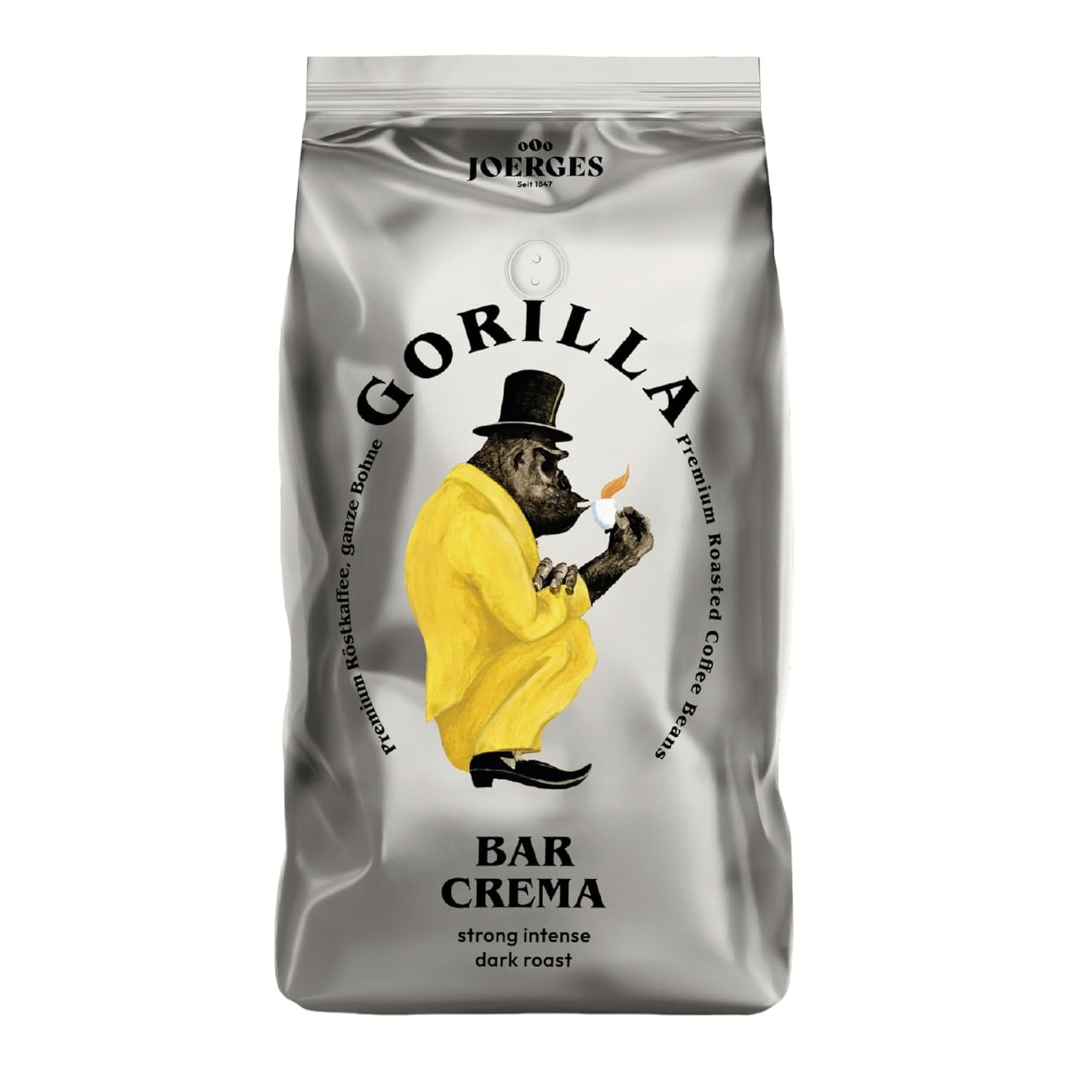 Gorilla Espresso Bar Crema kaffebønner - 12 pakker á 1000g hver
