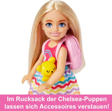 Barbie Chelsea dukke og tilbehør 6-delt hvalperejsesæt inklusive hundebur HJY17