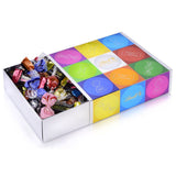Chokoladesortiment (37 LINDOR-kugler, 24 Hello Mini-pinde, 10 Mini Fioretto), chokoladegave (1 x 815 g) og HELLO Mini Emoti, mælkechokolade i 5 humørikon-designs, 164 g