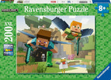 Ravensburger børnepuslespil - 12004144 - Minecraft - 200 brikker Minecraft-puslespil til børn 8+ i XXL-format Minecraft-gavepuslespil Naty Shop Standardtitel