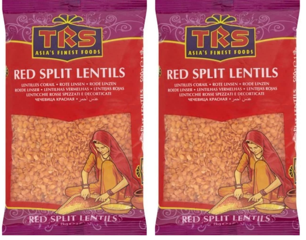 TRS - Røde linser - (1 X 2 KG)