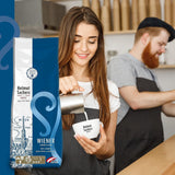 Helmut Sachers Kaffee - Wienerblanding, styrke 3/5, 100 % Arabica, hele kaffebønner, 6 X 500 G Naty Shop