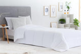 Tæppe, quilt 3001 lavet af anti-mide fiber, efterår-vinter, 300 G/M², hvid (alle størrelser tilgængelige) (seng 105/120-180 X 220 Cm) Dyner og dyner Naty Shop