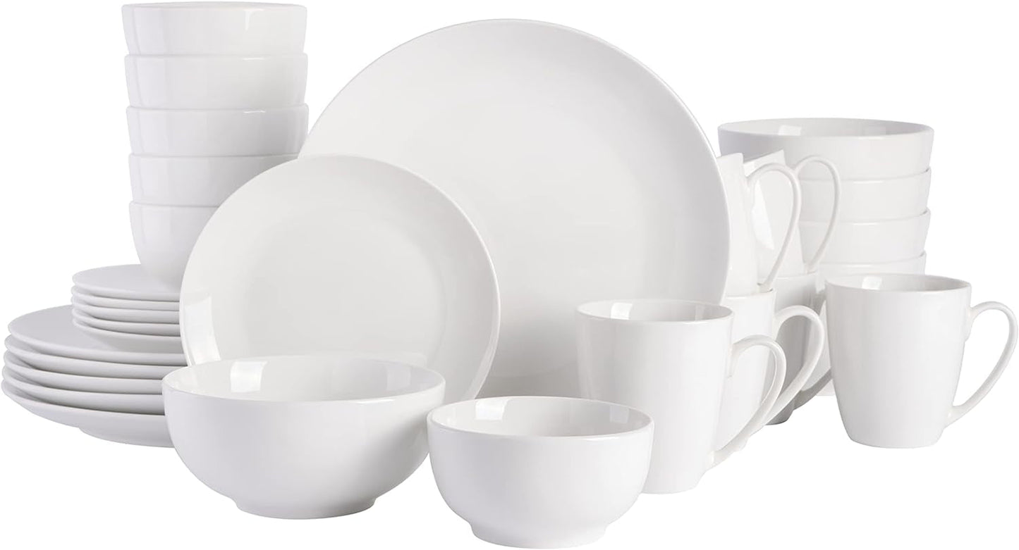 Zen Buffet porcelænsservisesæt, service til 6 (30 stk), hvid (kopper)
