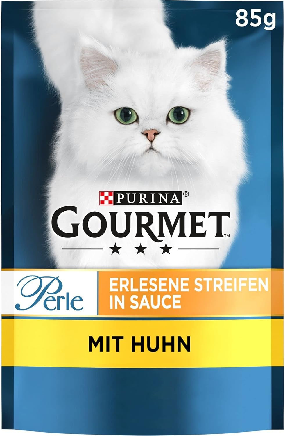 Gourmet Perle Select Strips våd kattefoder med kylling, pakke med 26 (26 x 85 g)