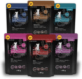 Catz Finefood Purrrr Collection I - Monoprotein våd kattefoder - Kornfri, Sukkerfri, Hypoallergen - Højt kødindhold - Multipak våd kattefoder - i poser, 85 g (12 pakker)