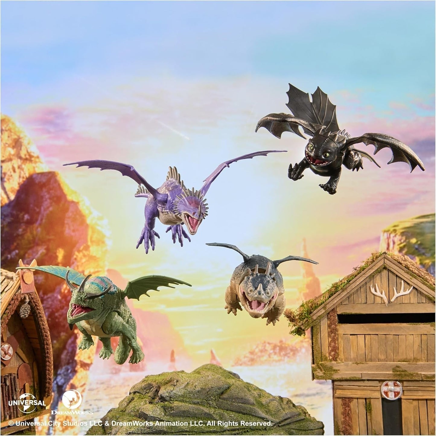 Dreamworks Sådan træner du din drage 22 cm længde Basic Dragon Tandløst figurlegetøj til børn fra 4 år og opefter Actionfigurer Naty Shop