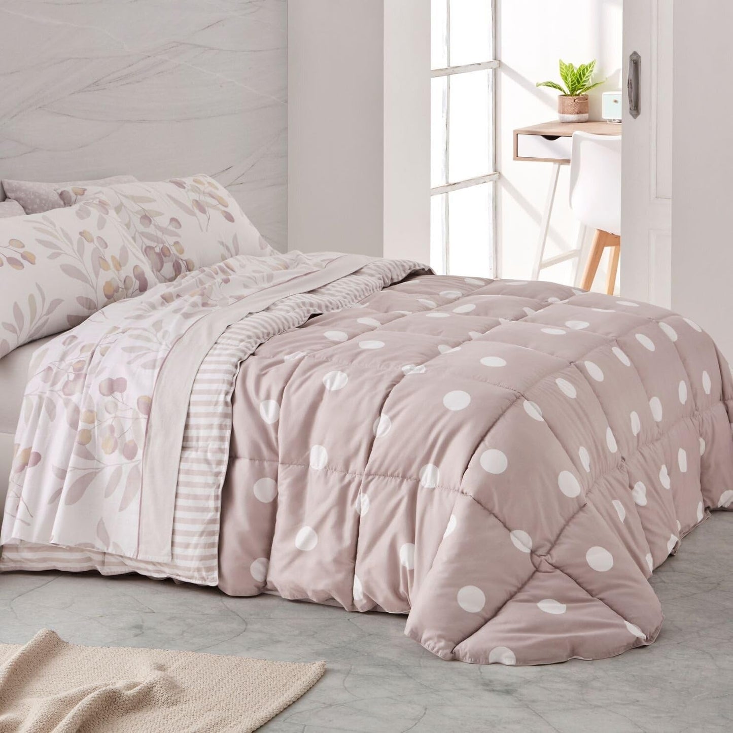 Dynedyne, syntetisk, mintgrøn, Ancho 150 til 160 Cm Dyner og dyner Naty Shop Sandfarver Ancho 105 Cm