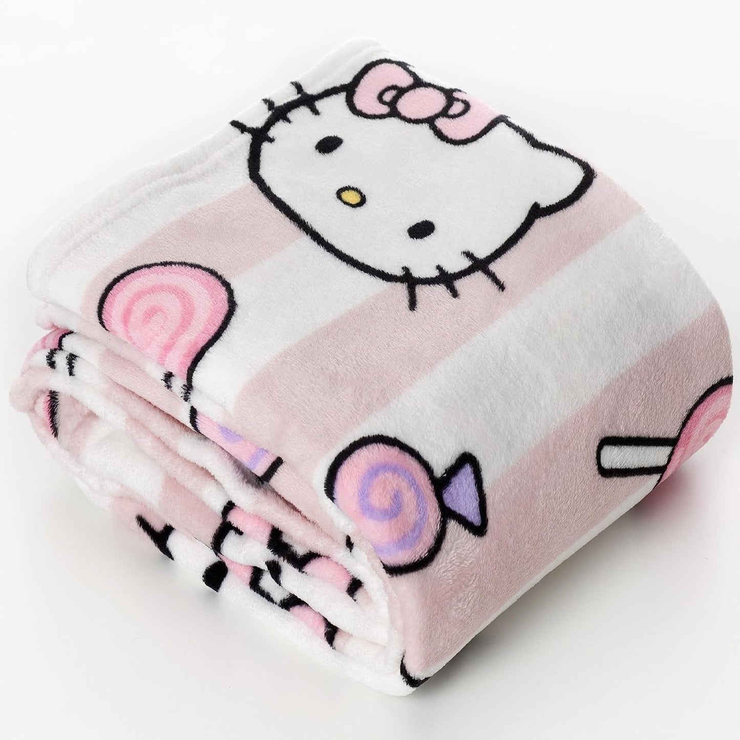 Hello Kitty sengetæppe, pink, blødt tæppe 130X170Cm, sengetæppe i mikrofiber eller sovesofa. Kvalitet med Oekotex certifikat, Sanrio Senge og Tæpper Besuche den Kanguru-Store