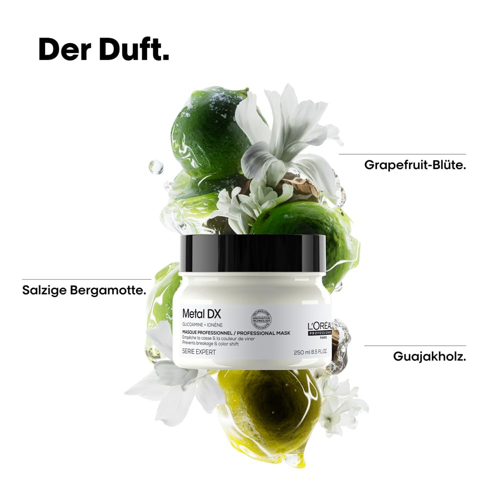 L'Oréal Professionnel Til farvet hår, Strålende farver og glans, Ekspertsortiment, Metal DX Hair Mask Naty Shop