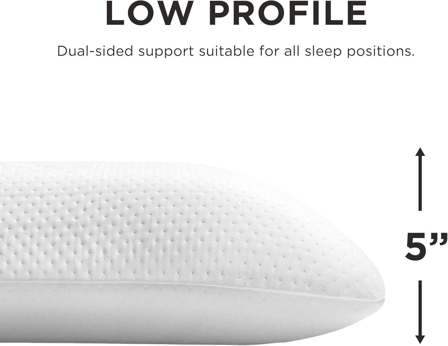 TEMPUR-PEDIC Symphony Pude Lavet af memory skum, Luksuriøs, Blød, Standard, Hvid Standardpuder Naty Shop