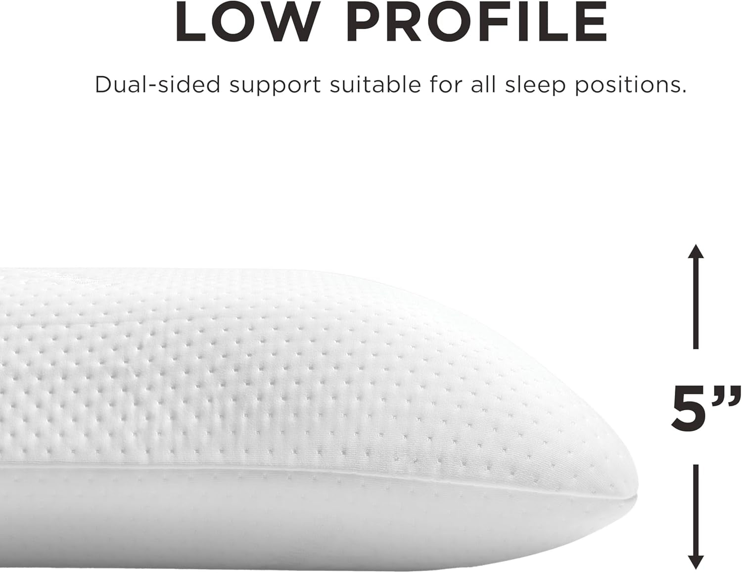 TEMPUR-PEDIC Symphony Pude Lavet af memory skum, Luksuriøs, Blød, Standard, Hvid Standardpuder Naty Shop
