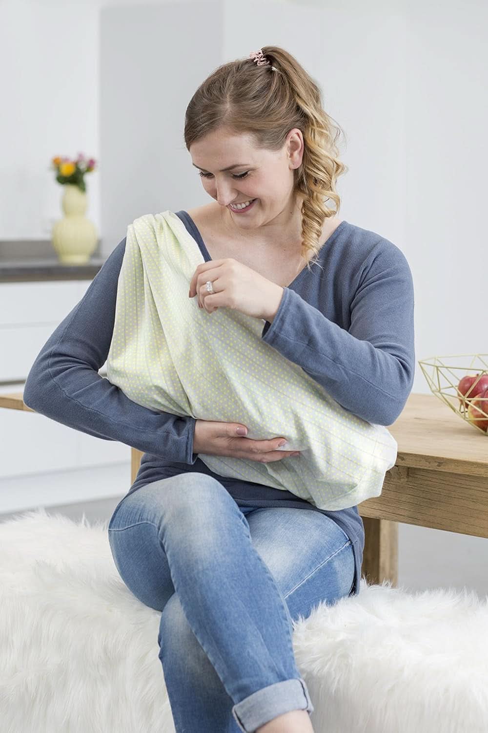 LÄSSIG Ammet sjal Diskret tilbehør Mad og amning Bebe Naty Shop