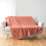 Douceur D'Intérieur, Tæppe (220 X 240 Cm) Lucile Curry, Polycotton, Ensfarvede senge og tæpper Douceur d'Intérieur Marsala 180 X 220 Cm