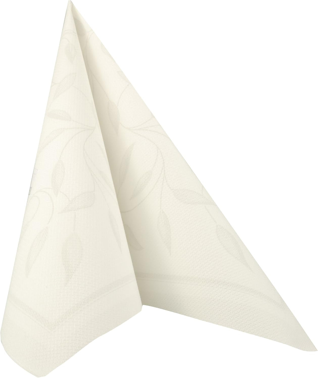 Papstar, 50 servietter "ROYAL Collection" 1/4 fold 40 Cm X 40 Cm Hvid "New Mediterranean", #11652
