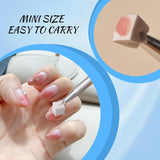 Eiito 100 Stück Weiche Nagelschwämme Für Ombre, Mit 2 Greifstift, Aura-Maniküre-Nailkunst-Werkzeuge (sølv + guld)