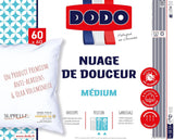 DODO Premium Pude, 60 X 60 Cm, Medium Comfort, Cloud De Douceur Pude | Midesikker og fluffy | Percale Cotton + Piping Kan maskinvaskes ved 40 °C Naty Shop standard puder