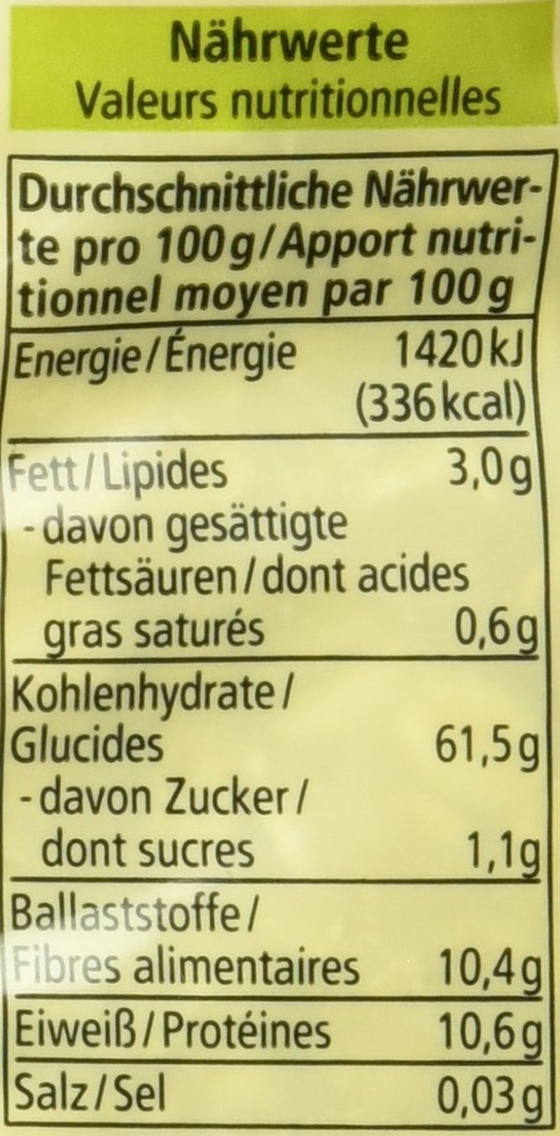 Bio 5-Kornflocken, 500G Cereals Naty Shop