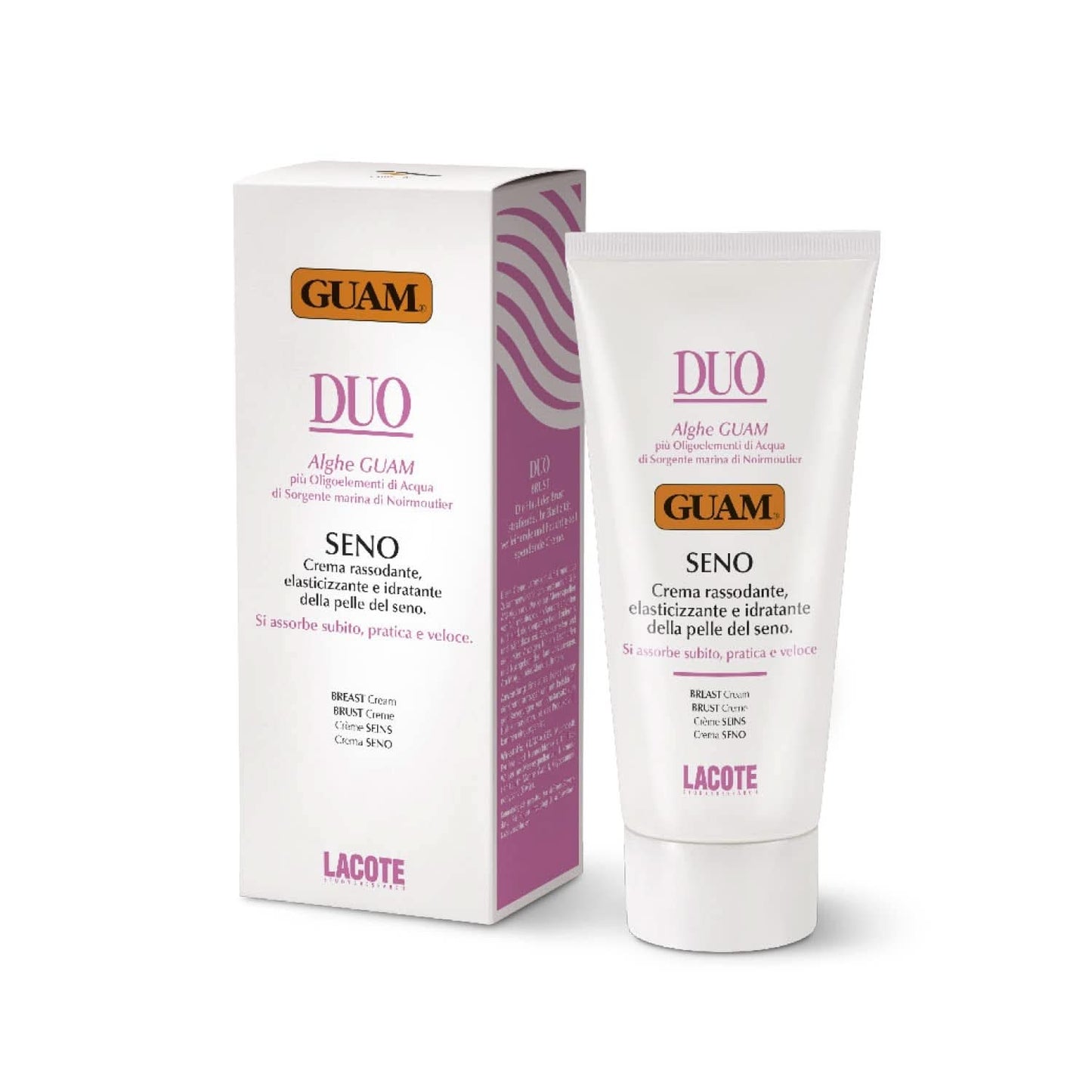 Guam, Duo Seno, Opstrammende, elasticitets- og fugtcreme til brysthud, 150 ml Kosmetik og skønhed Naty Shop