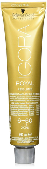 Igora Royal Absolute Age Blend Hårfarve, 7-560 Mellem Gylden Chokolade Blond, 60 ml Naty Shop Hårfarve 6-60 Mørk Blond Chokolade Naturlig 60 Ml (1 pakke)