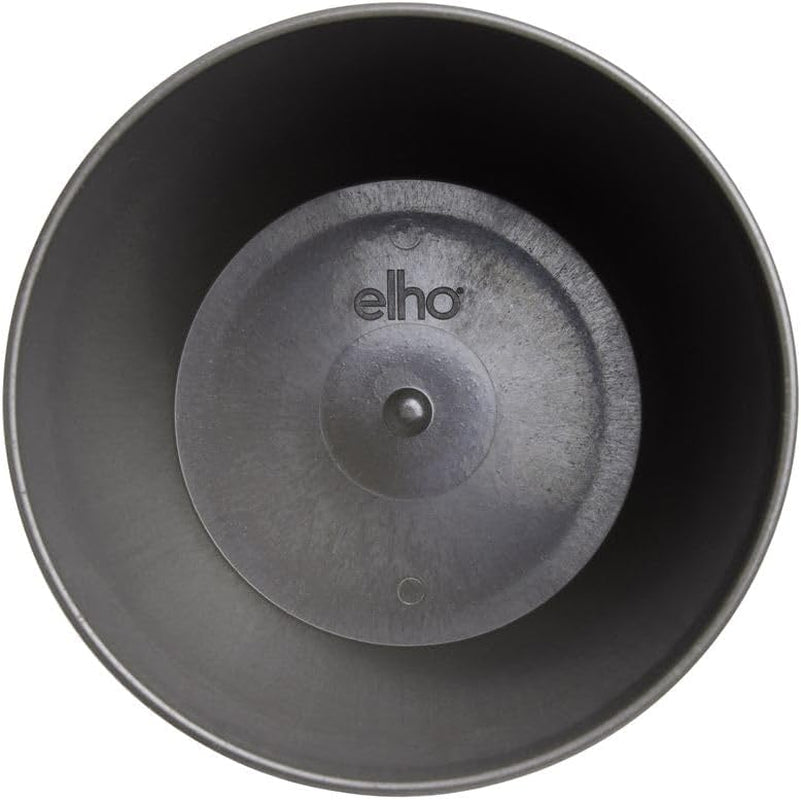 elho The Coffee Collection, rund indendørs kande, 18 cm, lavet af kaffegrums og genbrugsplastik - brun/espresso brun