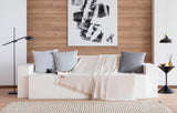 Todocama multifunktionelt sengetæppe, sengetæppe, sengetæppe, sofabetræk, jarapas, sildebensmønster (230 X 260 Cm, sandbeige). Senge og tæpper Besuche den Todocama-Store