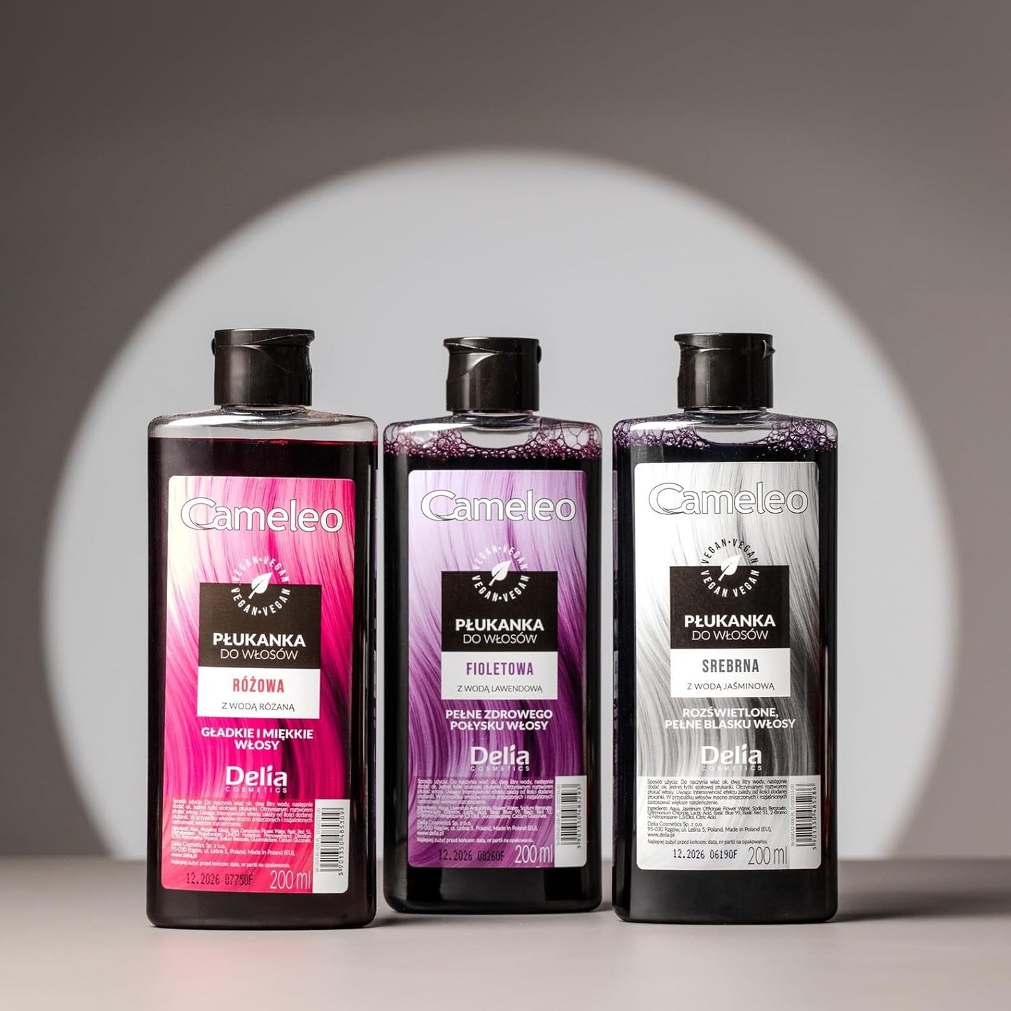 Cameleo - Rose Water Pink Hair Tonic No Yellow Tint Semi Permanent Hårfarve - Til blondt og gråt hår - Farve & pleje - Parabenfri | 200 ml Naty Shop hårfarve