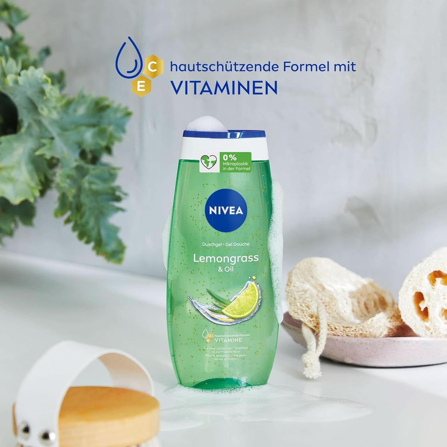 NIVEA Lemon Grass And Oil shower gel, 250 ml Naty Shop til brusebad og bad