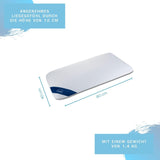 Genius Eazzzy skumpude 40X80 Cm højde 10Cm - Nakkestøttepude med 2 graders hårdhed + kølende gelskum - Sovepude til side-, ryg- og mavesovere mod nakkesmerter, polyester Naty Shop standardpuder