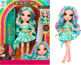 Rainbow High Be Dazzling Fashion Doll - Celine Turkis - Blå-Grøn, 28 cm, med dekorationsværktøj, funklende ædelstene og stylingtilbehør