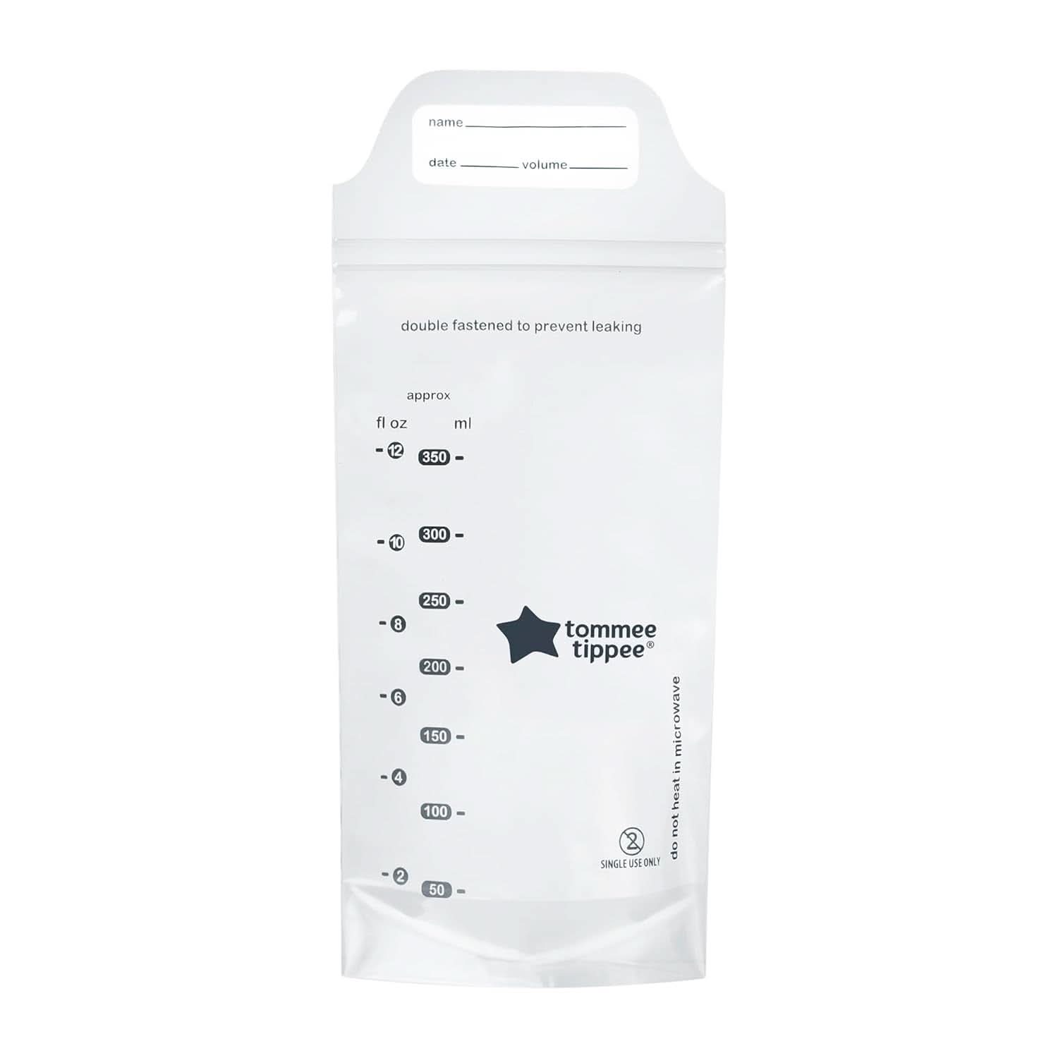 Tommee Tippee Closer to Nature Opbevaringsposer til modermælk, præsteriliseret, 350 ml Tilbehør Mad og amning Bebe Naty Shop