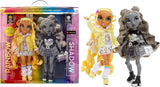 Special Edition Rainbow High Shadow High - Madison Twins Sunny og Luna - 2 modedukker i gult og gråt designertøj, mix og match med tilbehør - til samlere og børn 4-12 år