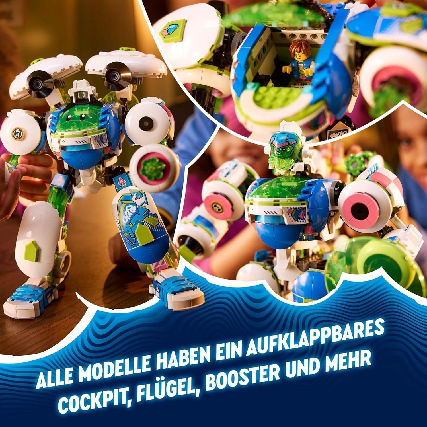 LEGO Dreamzzz 3-i-1 Mateo Og Z-Blob The Knight Mech Byggeklodser Legesæt til 10 år Drenge og piger Børn Gave Fantasy Sæt 3 Ways Robot Adventure Legetøj 71485 Byggesæt Beuche den LEGO-Store