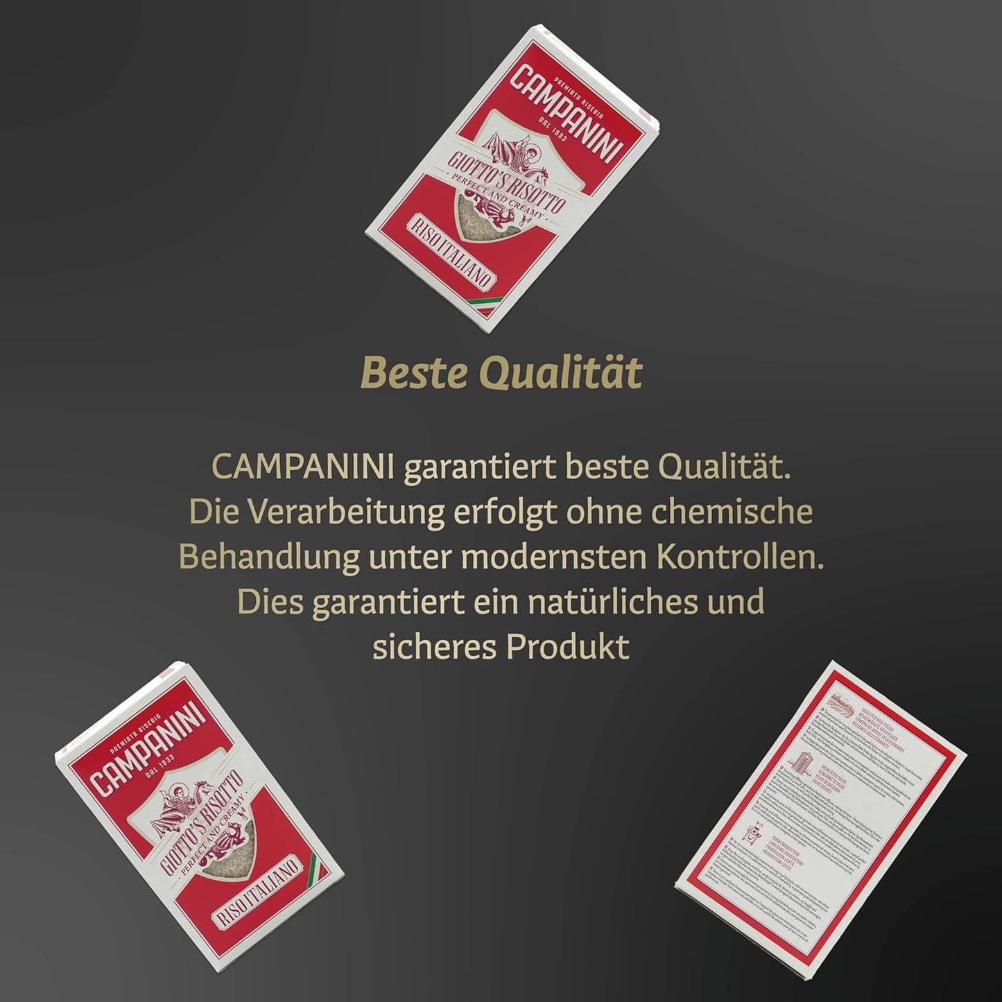 Original ris til risotto | Campanini ris til risotto | 1000g | fra Italien | Risottoer og supper