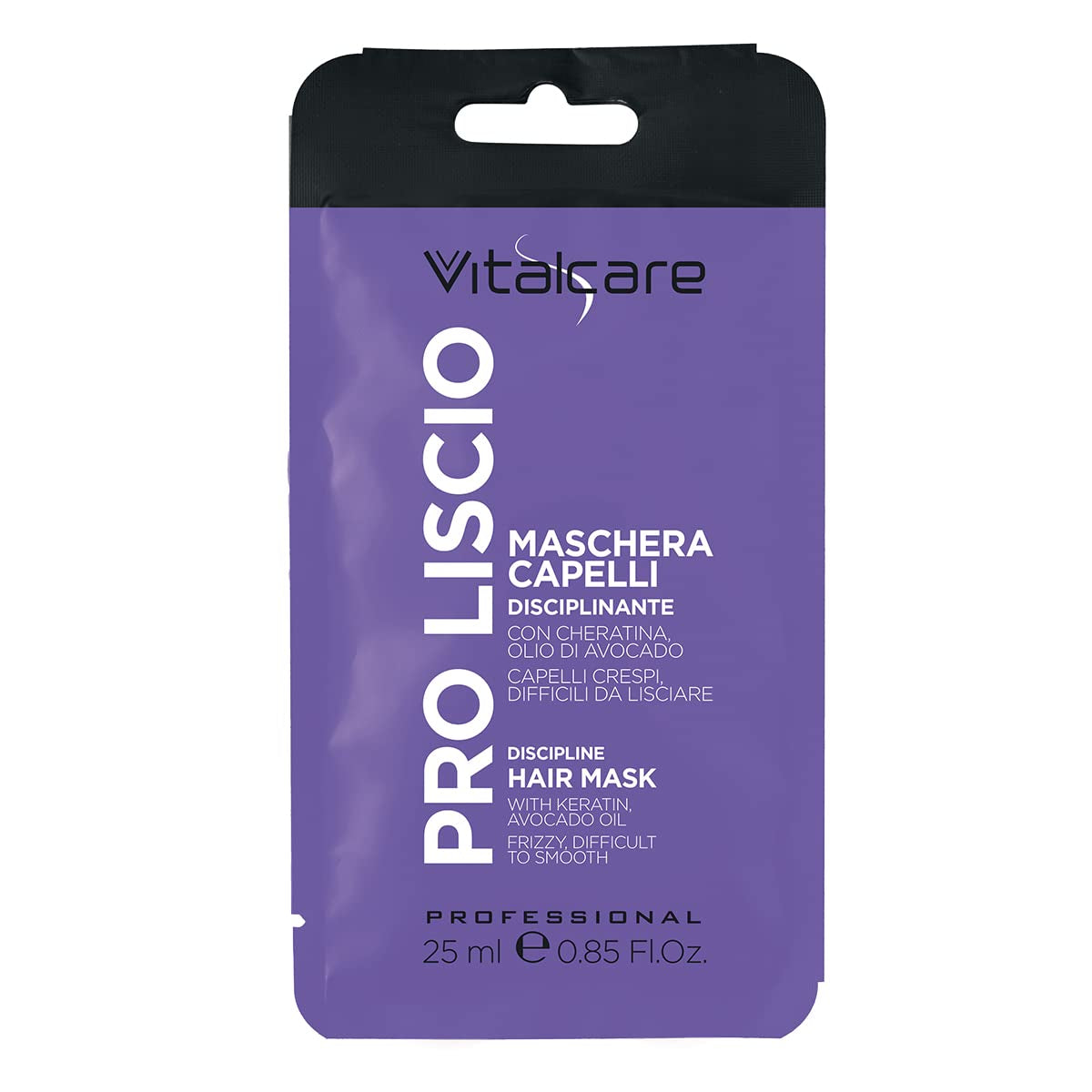 | PRO Smooth - Disciplinær hårmaske for keratin og avocadoolie til krøllet, uregerligt og svært hår 25 ml Naty Shop hårmaske Standard titel