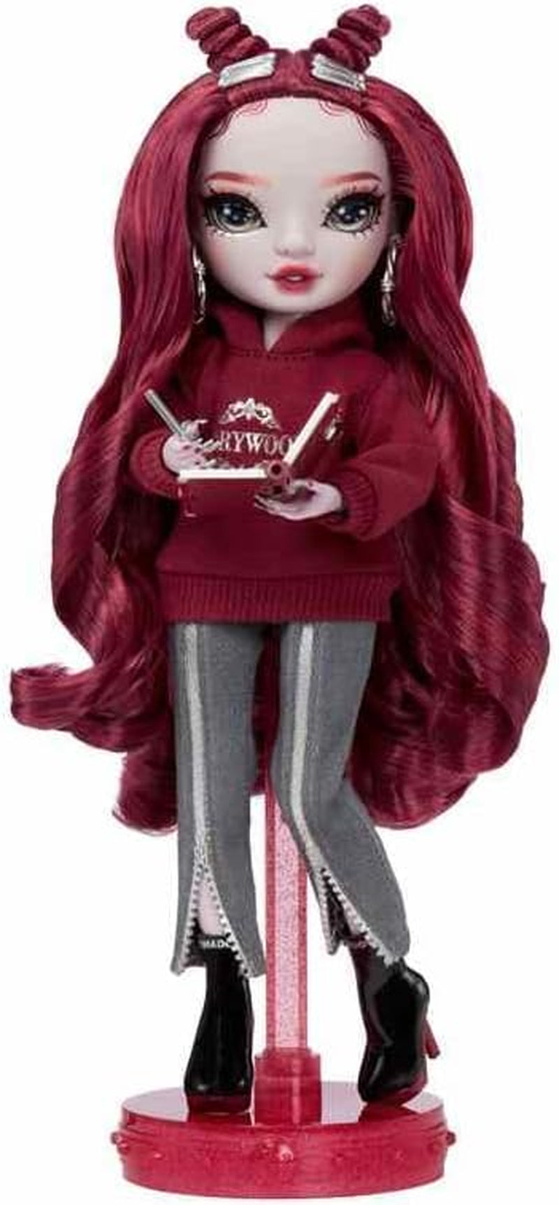 Rainbow High Shadow High Series 3 - Scarlett Rose - Maroon Fashion Doll - Moderigtigt outfit og over 10 farverige legetilbehør - Ideel til 4-12-årige og samlere