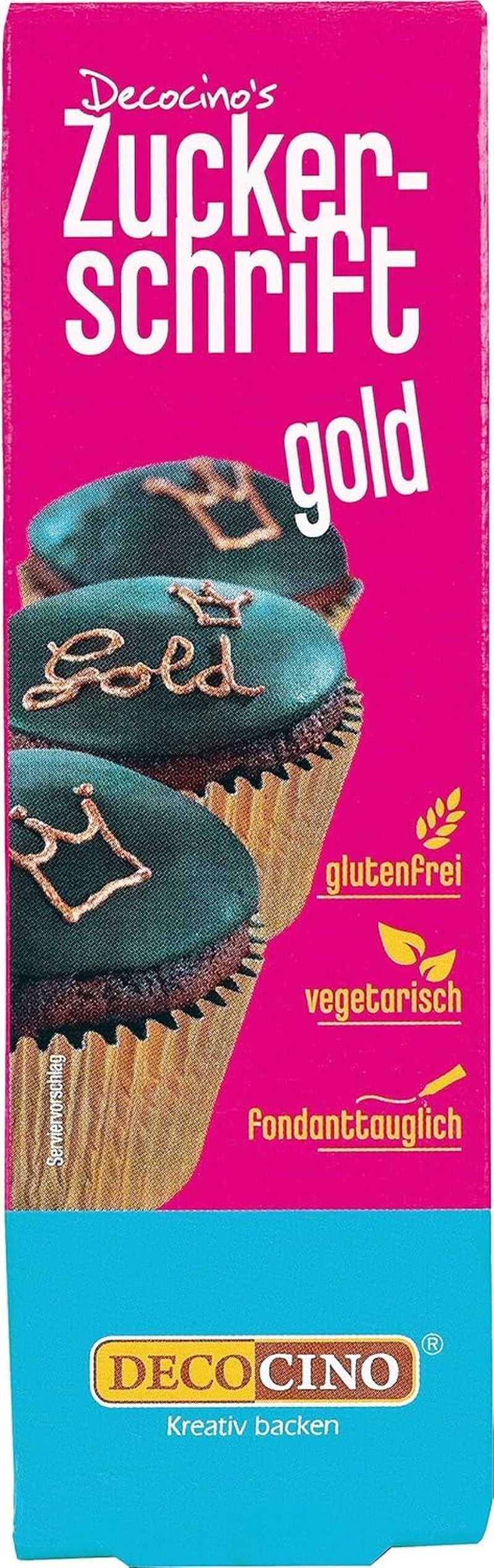 Decocino Red Sugar Lettering - Madfarvebogstaver - Praktisk rør til mærkning af fondant og glasur - Bagepynt til kager, kager og cupcakes! (Pakke med 2)