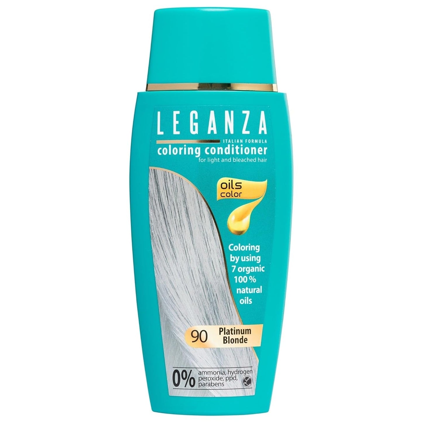 Leganza Natural Balm Hårfarve 71 Café Latte | Hårfarve uden ammoniak | Beriget med 7 naturlige olier | 150 ml Naty Shop Hair Dye 90 Platinum Blond