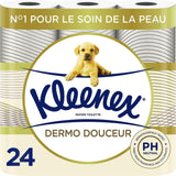 KLEENEX Dermo Douceur 4230420 toiletpapir, 24 ruller (4 x 6 ruller) Hvid, 24 pak (sæt af 6)