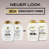 Shampoo med kokosmælk OGX (385 ml), fugtgivende effekt Bruser og bad Naty Shop