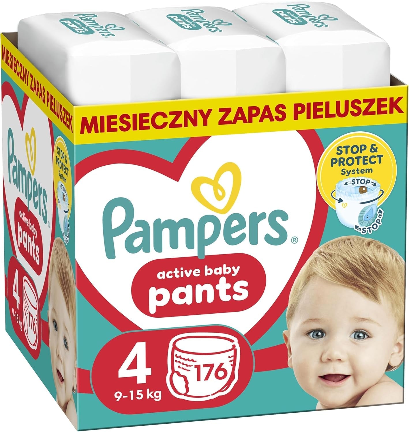 Pampers (gammel version), Bukser Drenge/Piger 4 176 stk.